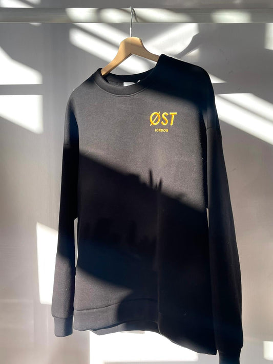 Øst London Oversized Sweatshirt -Black