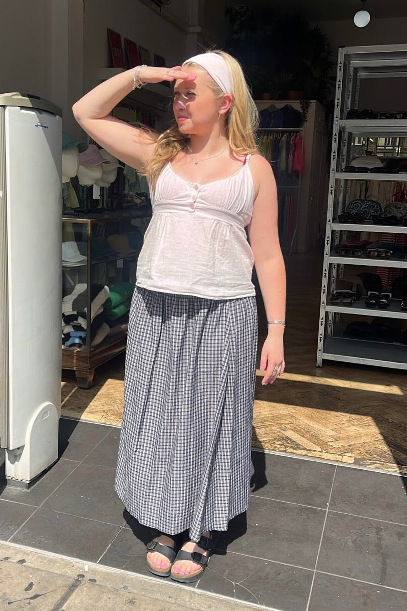 Leonora Skirt -Navy - Øst London