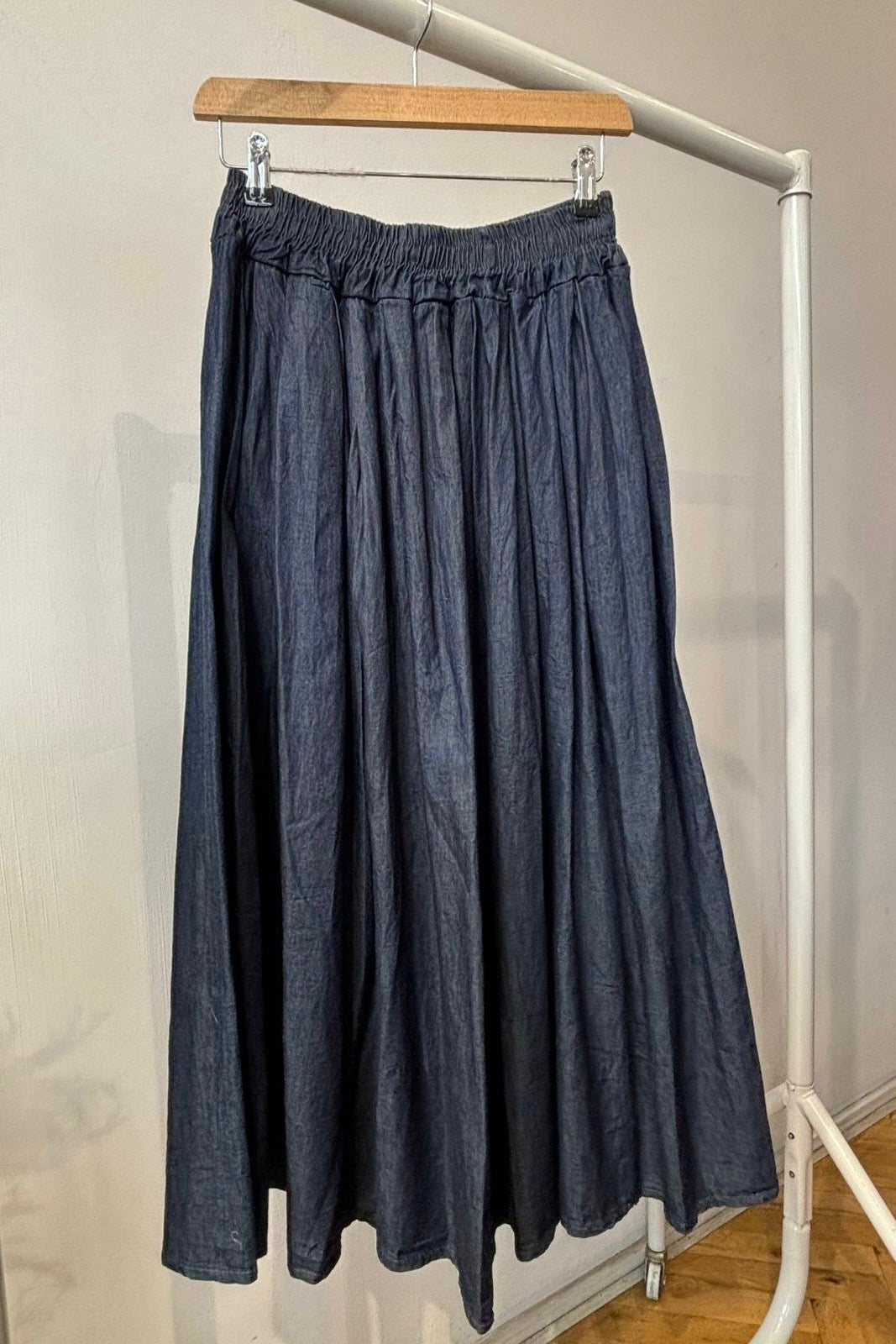 Malene Medi Skirt -Navy