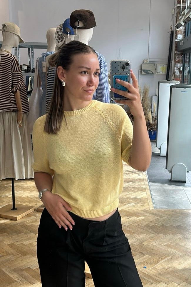 Gry Cotton Jumper -Lemon