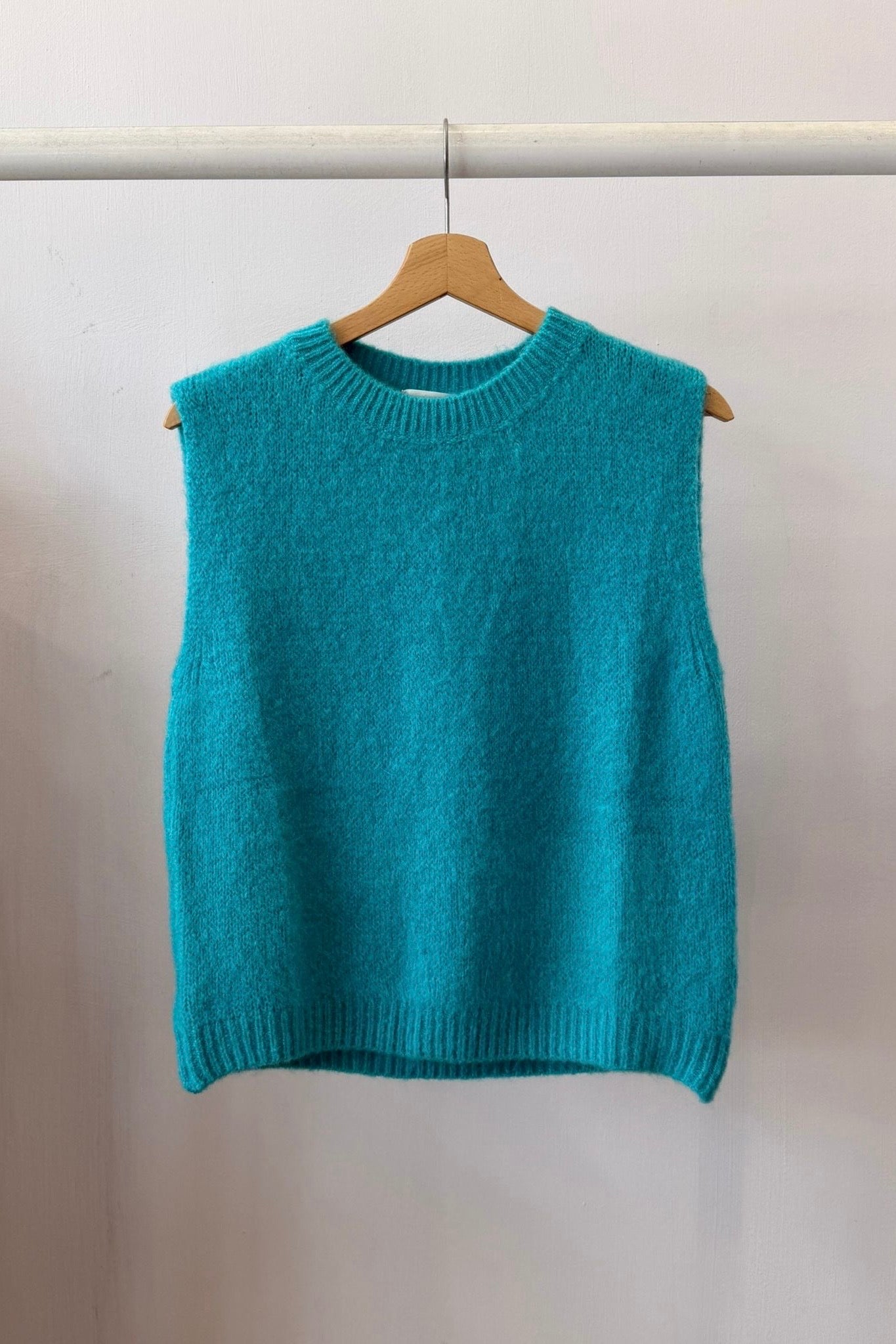 Kathrine Mohair Vest -Turquoise