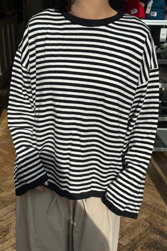 Emilie Striped Jumper -Black/White