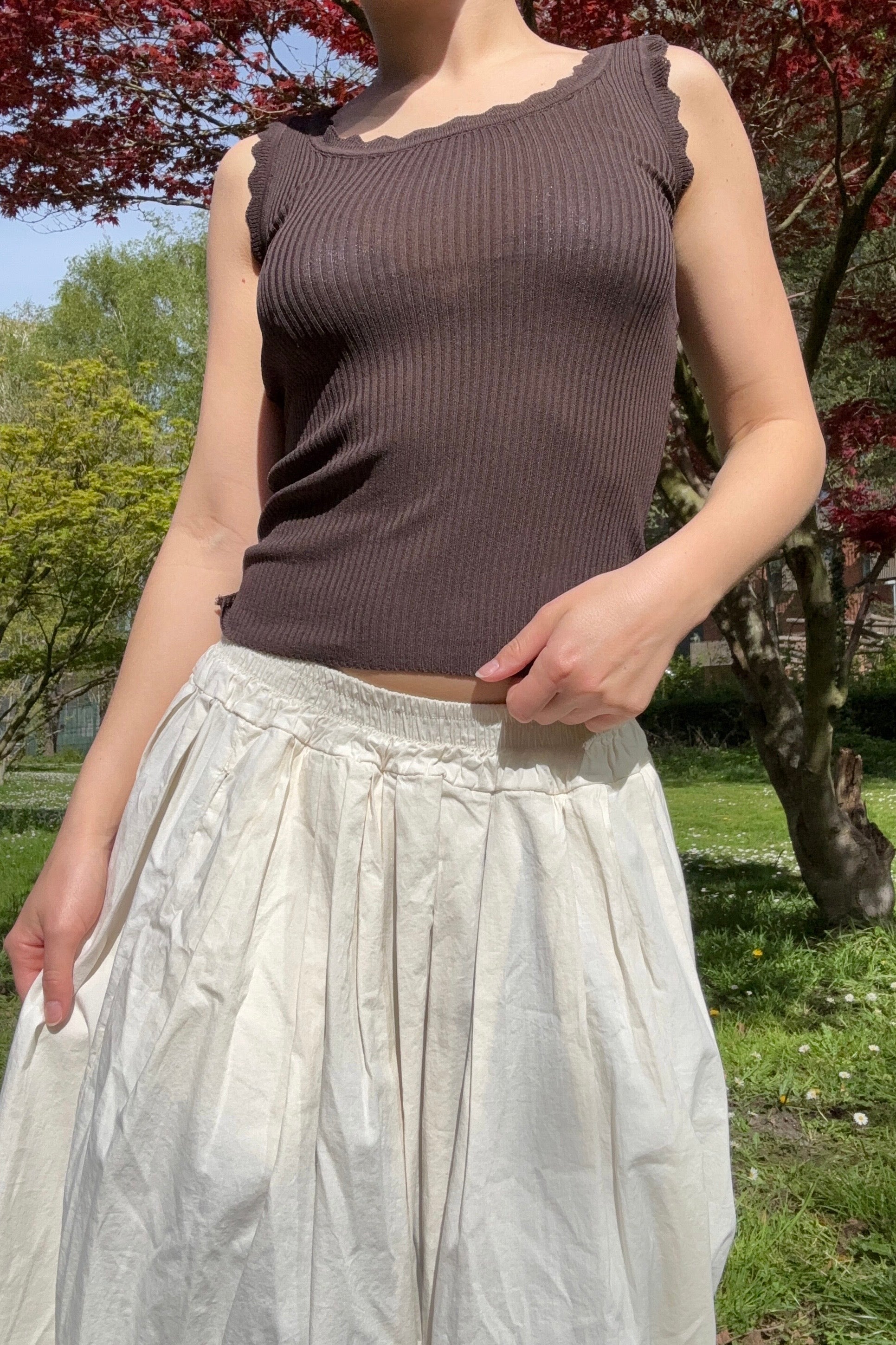 Andrea Tank Top -Brown - Øst London
