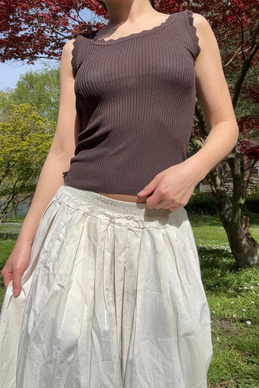 Andrea Tank Top -Brown - Øst London