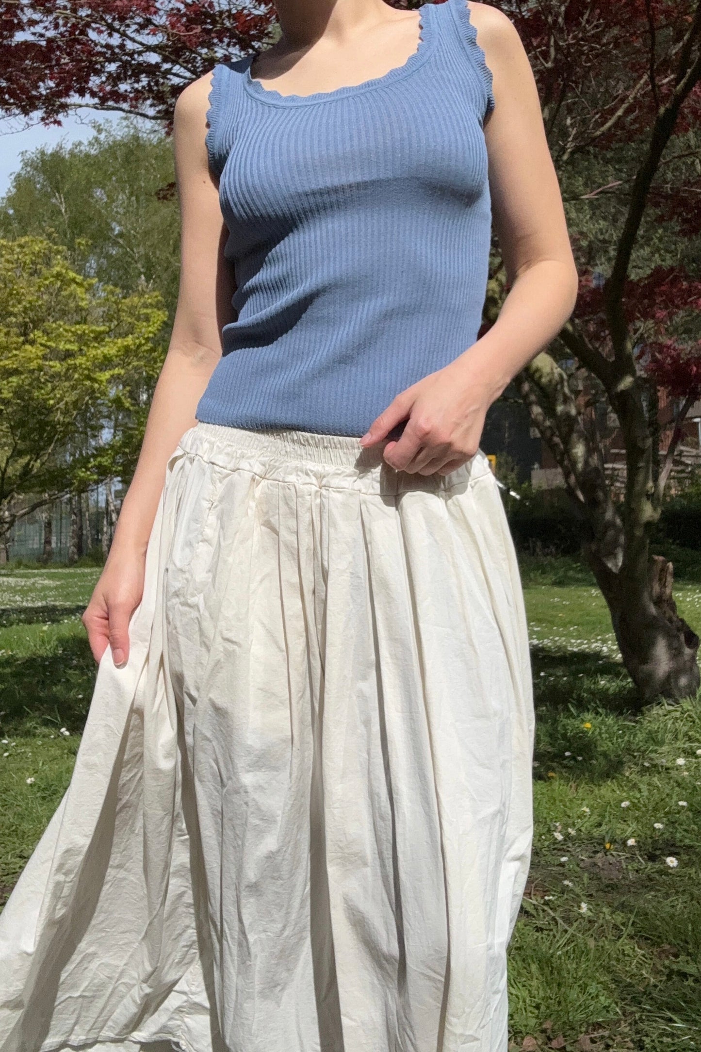 Andrea Tank Top -Blue - Øst London