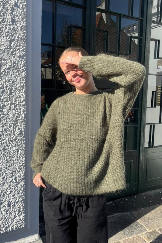 Johanne Mohair Jumper -Khaki
