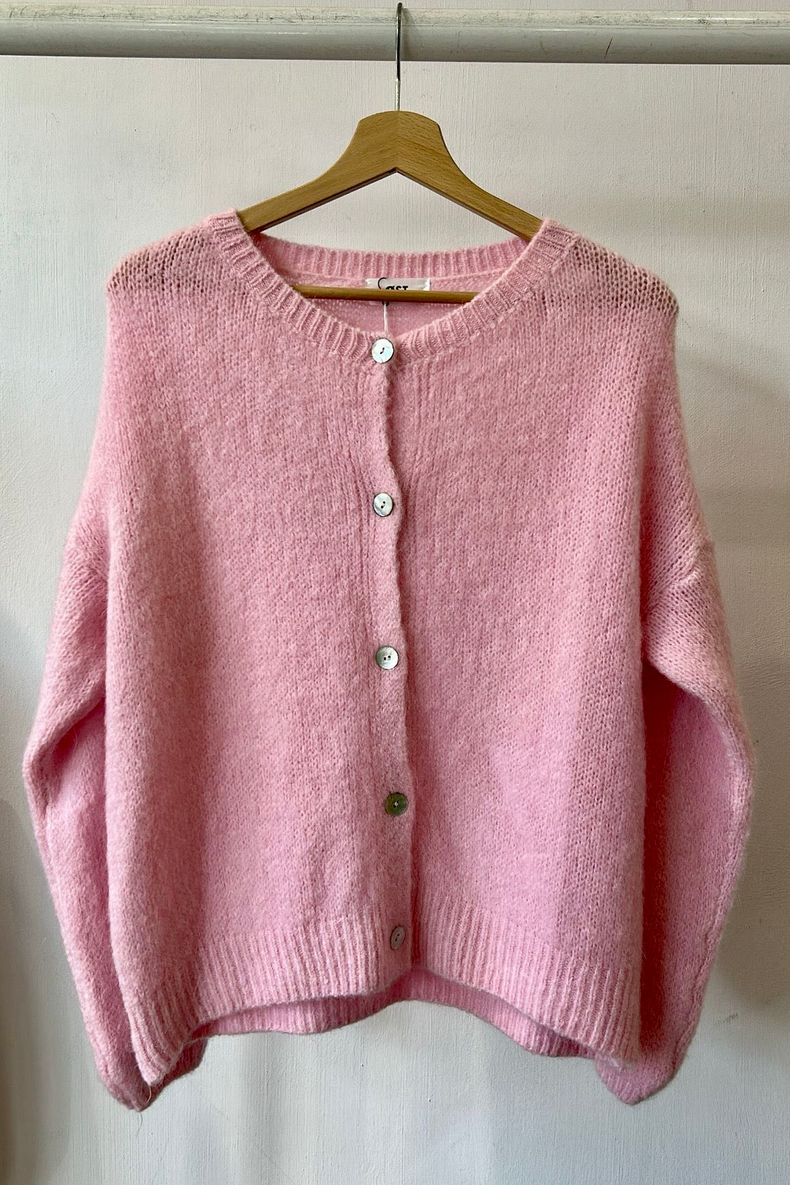 Josefine Mohair Cardigan -Soft Pink - Øst London