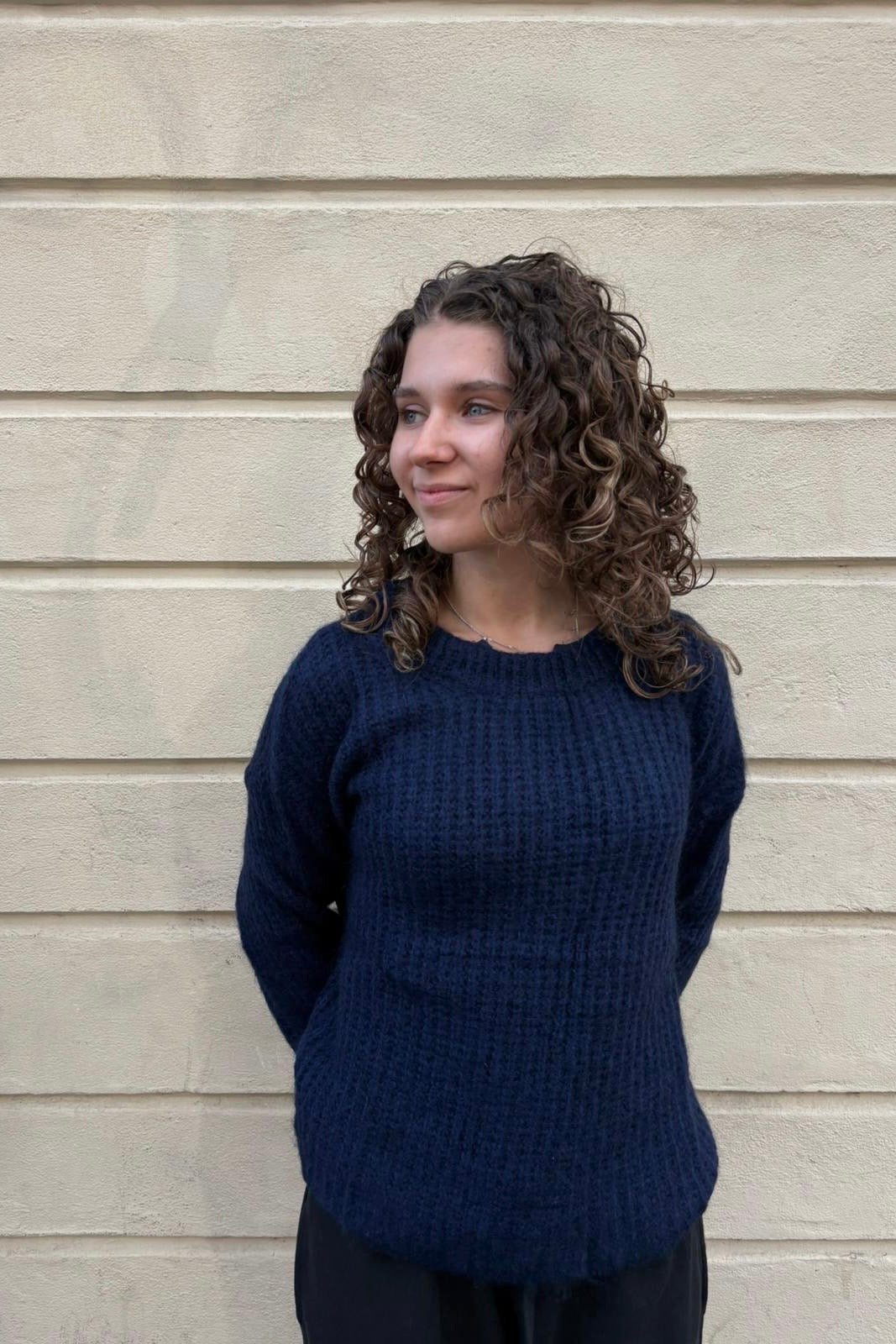 Johanne Mohair Jumper -Navy