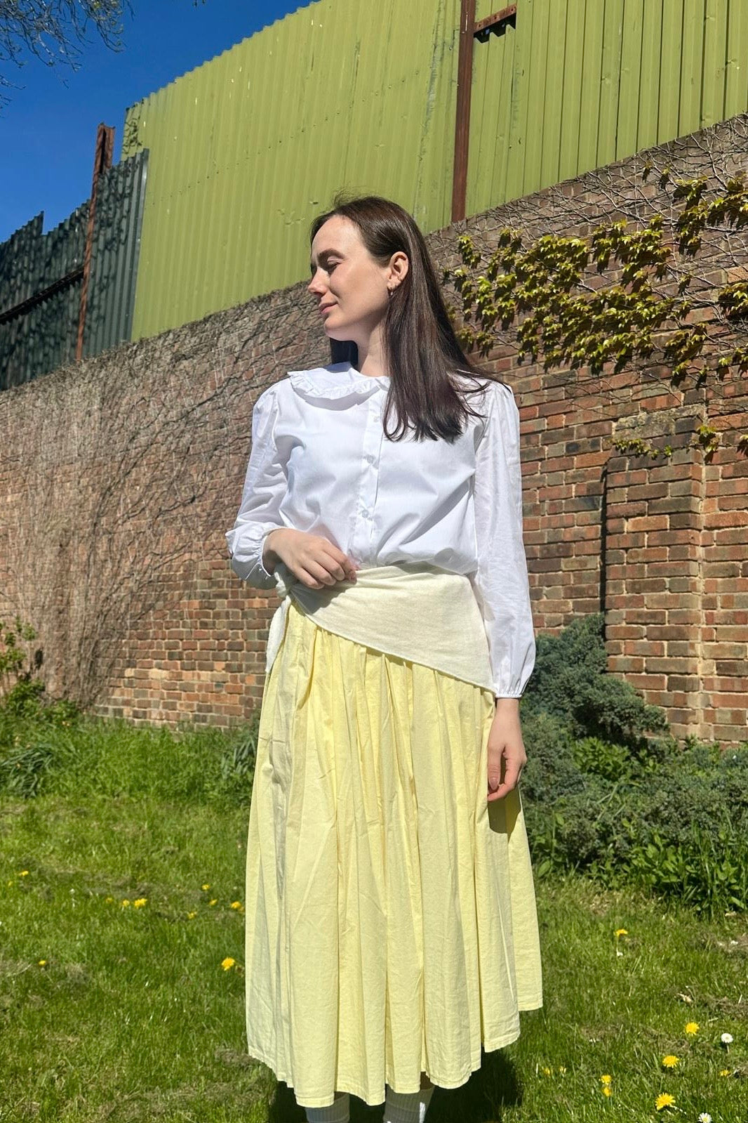 Alice Frill Collar Blouse -White - Øst London