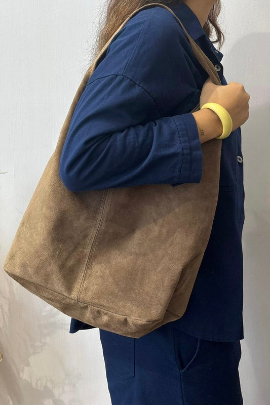 Diana Leather Bag -Taupe