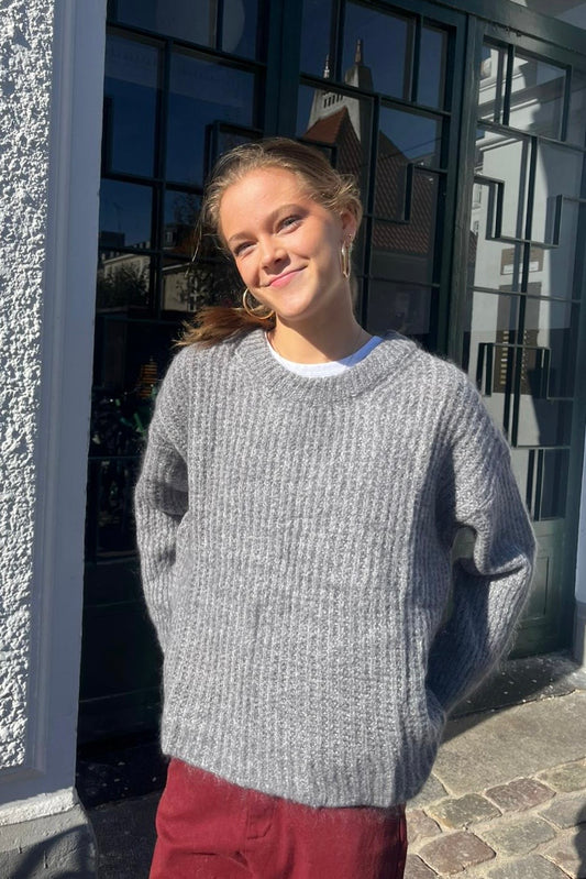 Johanne Mohair Jumper -Charcoal