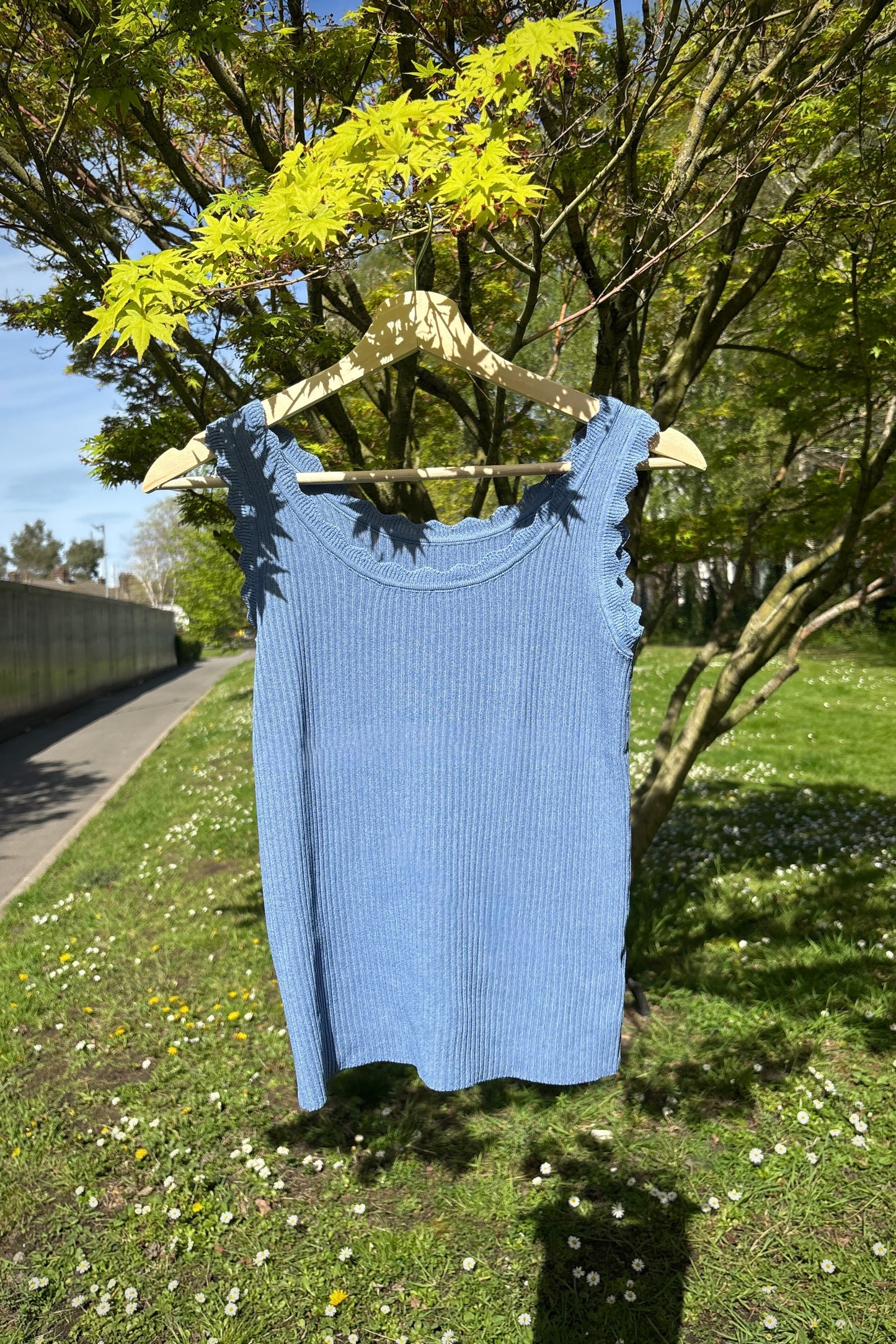 Andrea Tank Top -Blue - Øst London