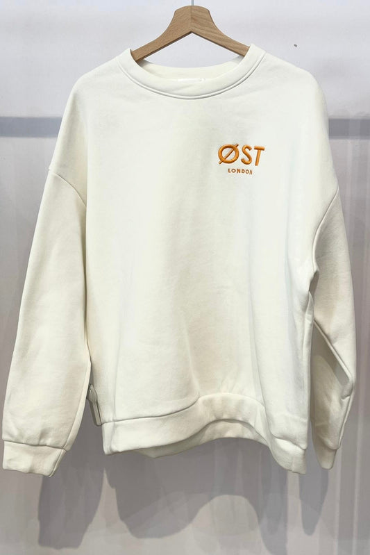 Øst London Oversized Sweatshirt -White