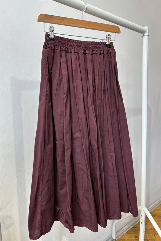 Malene Medi Skirt -Bordeaux