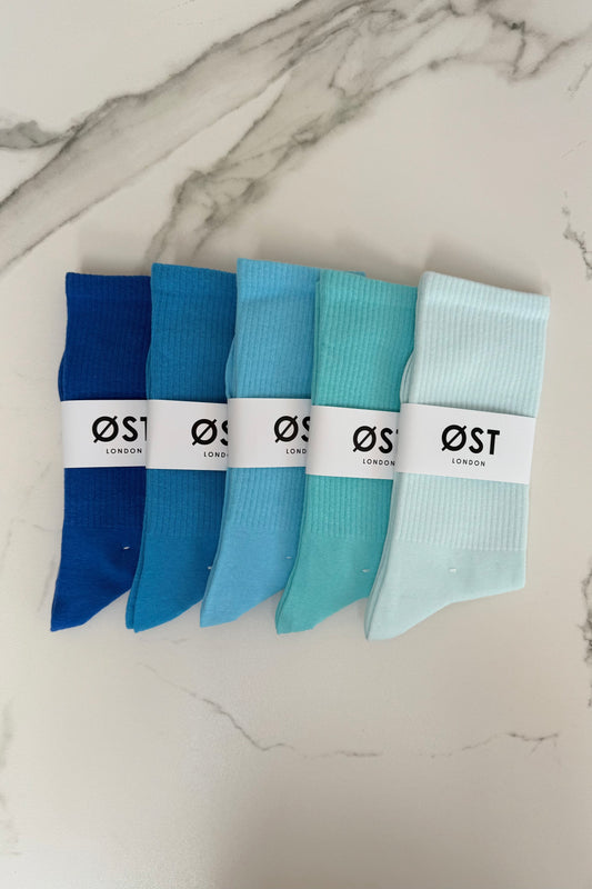 Aya Socks -Blue 10pack