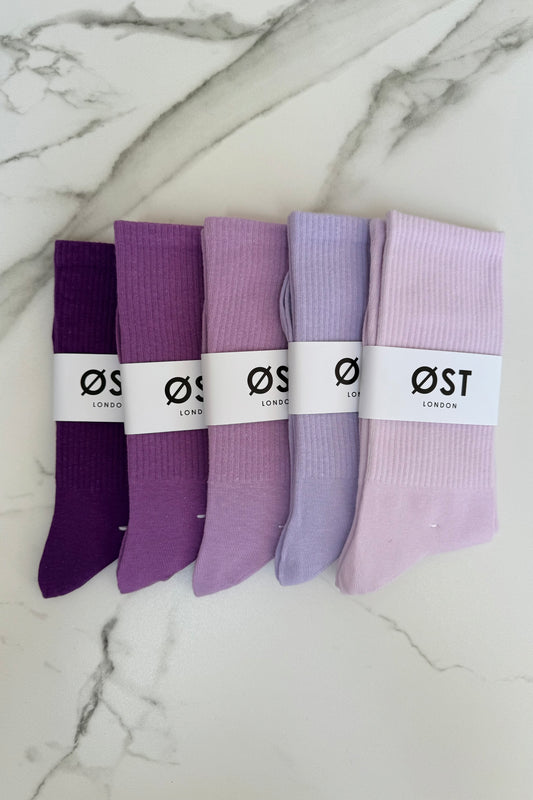Aya Socks -Lilac 10pack