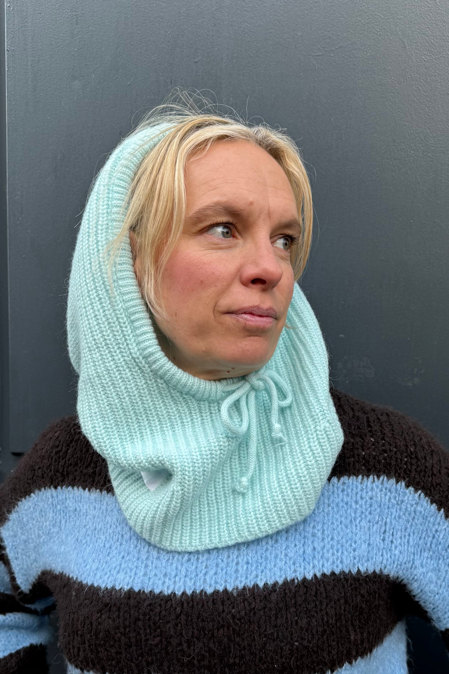 Marie Mohair Balaclava -Light Blue - Øst London