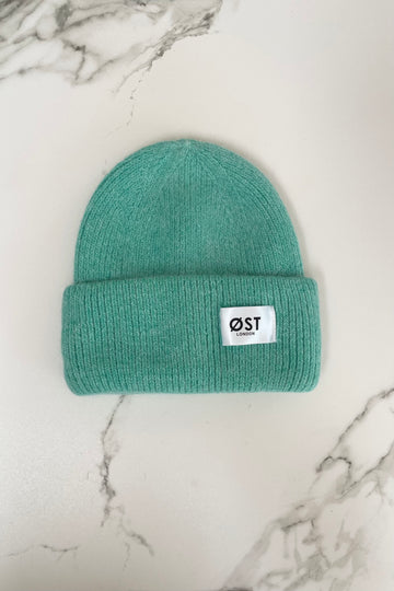 Turquoise Beanie angora