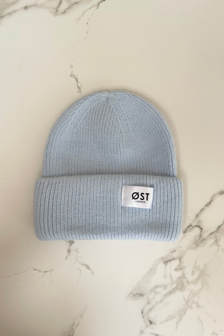 Light Blue Beanie in angora