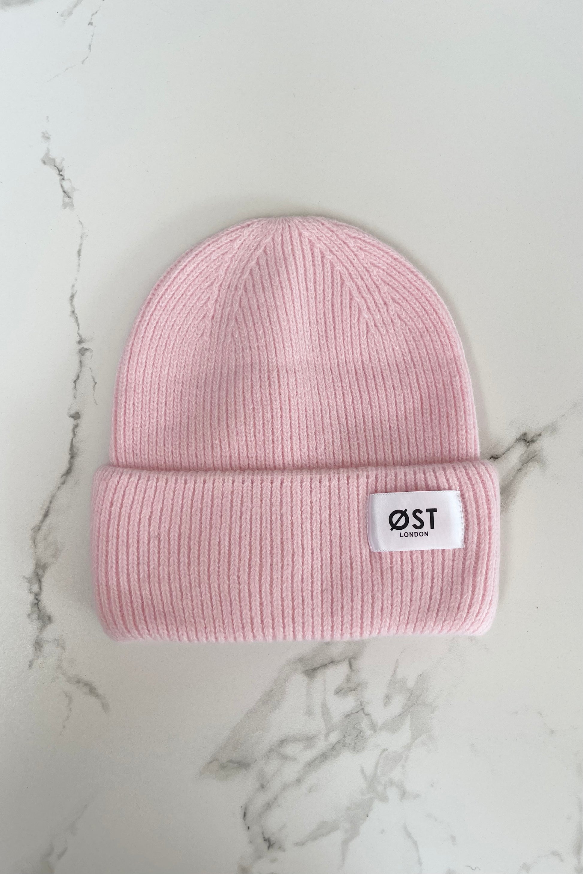 Baby Pink Angora Beanie