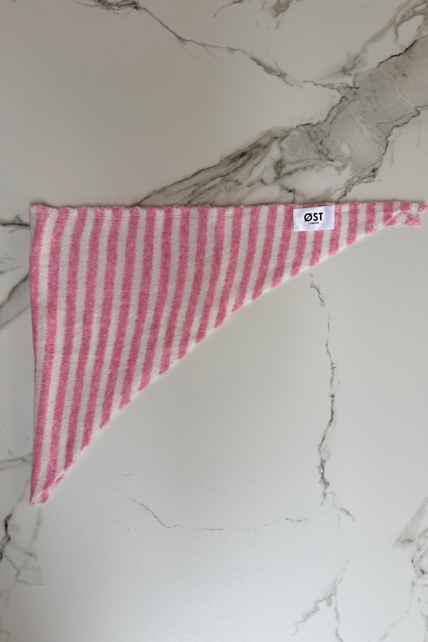 Mynte Triangle Scarf Striped -Pink