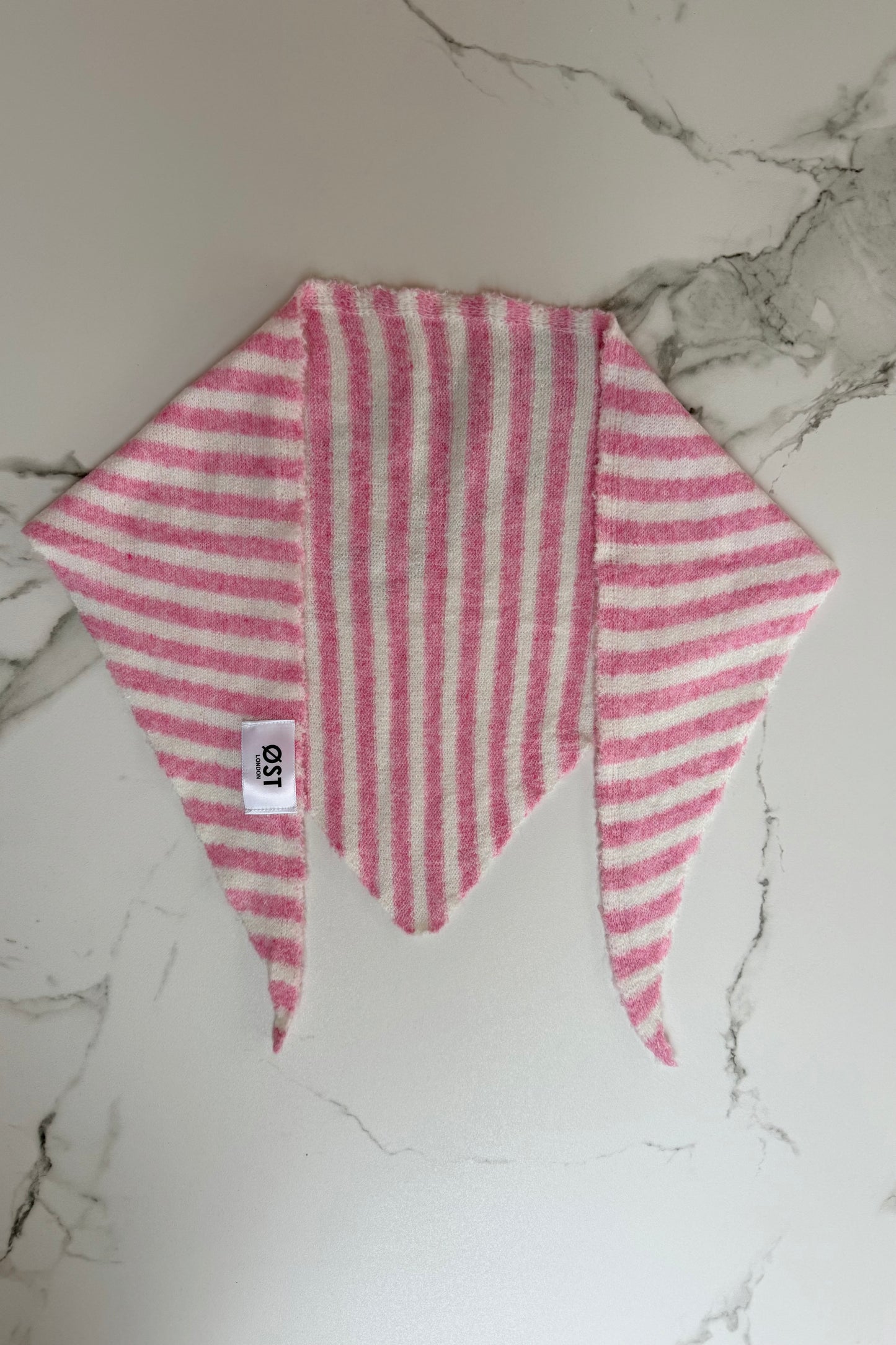 Mynte Triangle Scarf Striped -Pink
