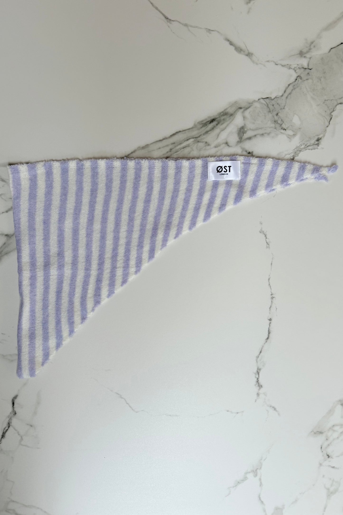 Mynte Triangle Scarf Striped -Lilac