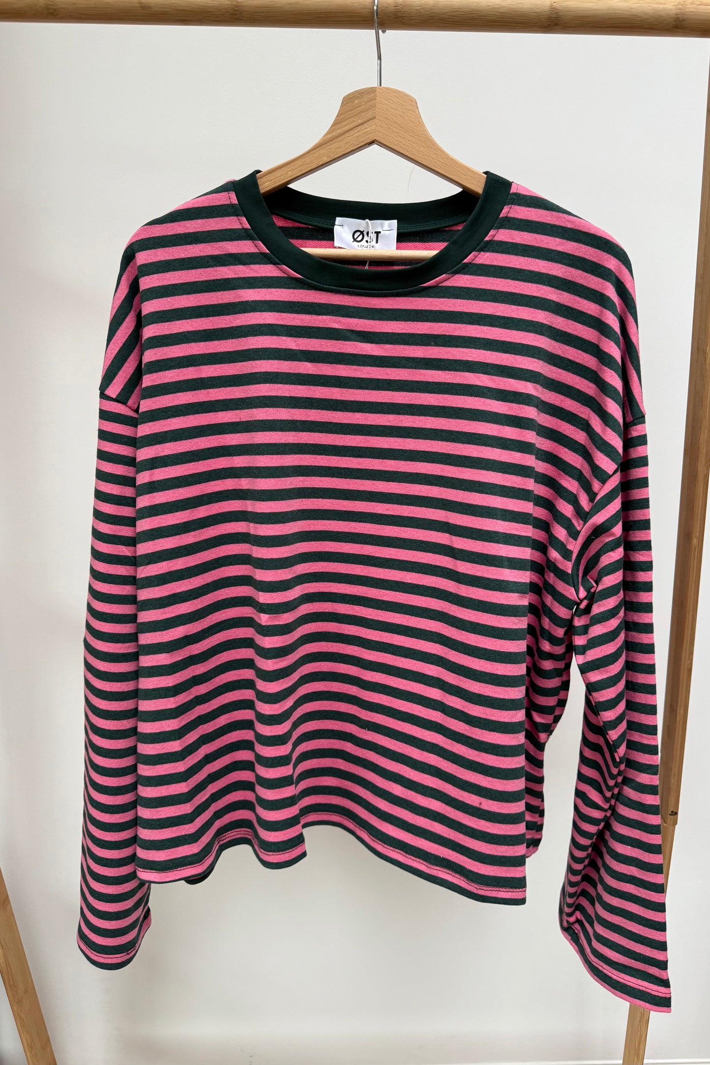 Anna Crewneck -Khaki/Pink - Øst London