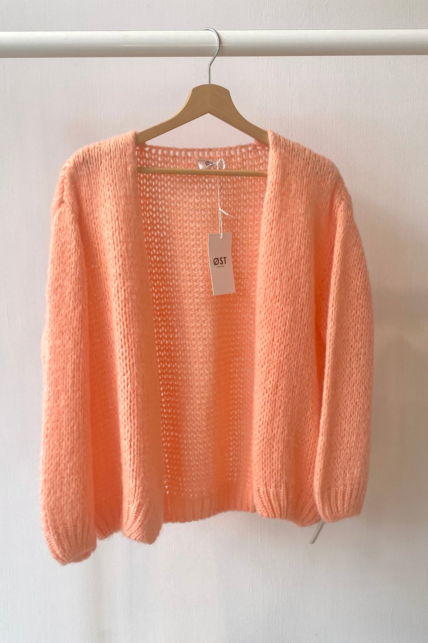 Mohair Cardigan Peach