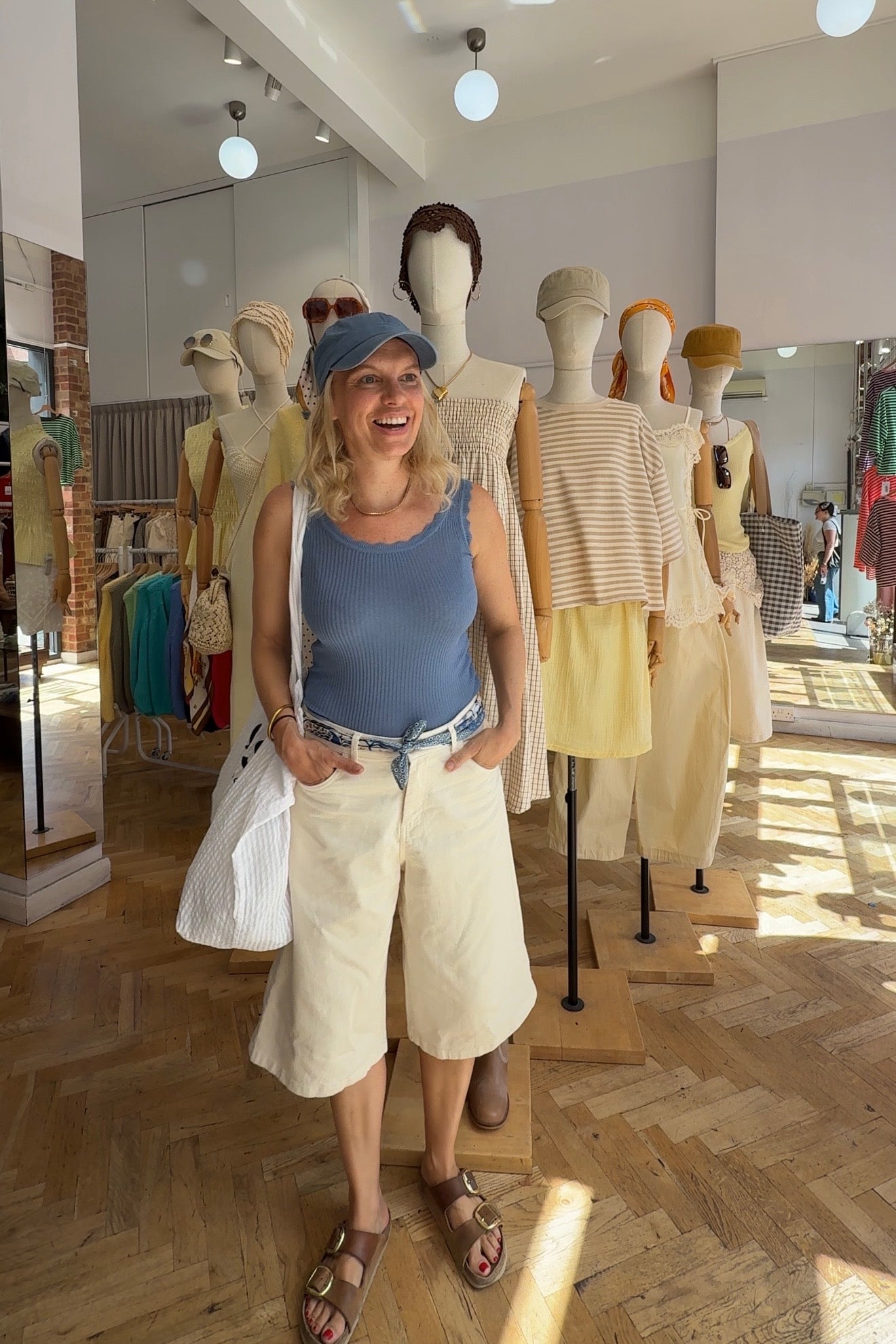 Vibeke Wide Shorts -Off White - Øst London