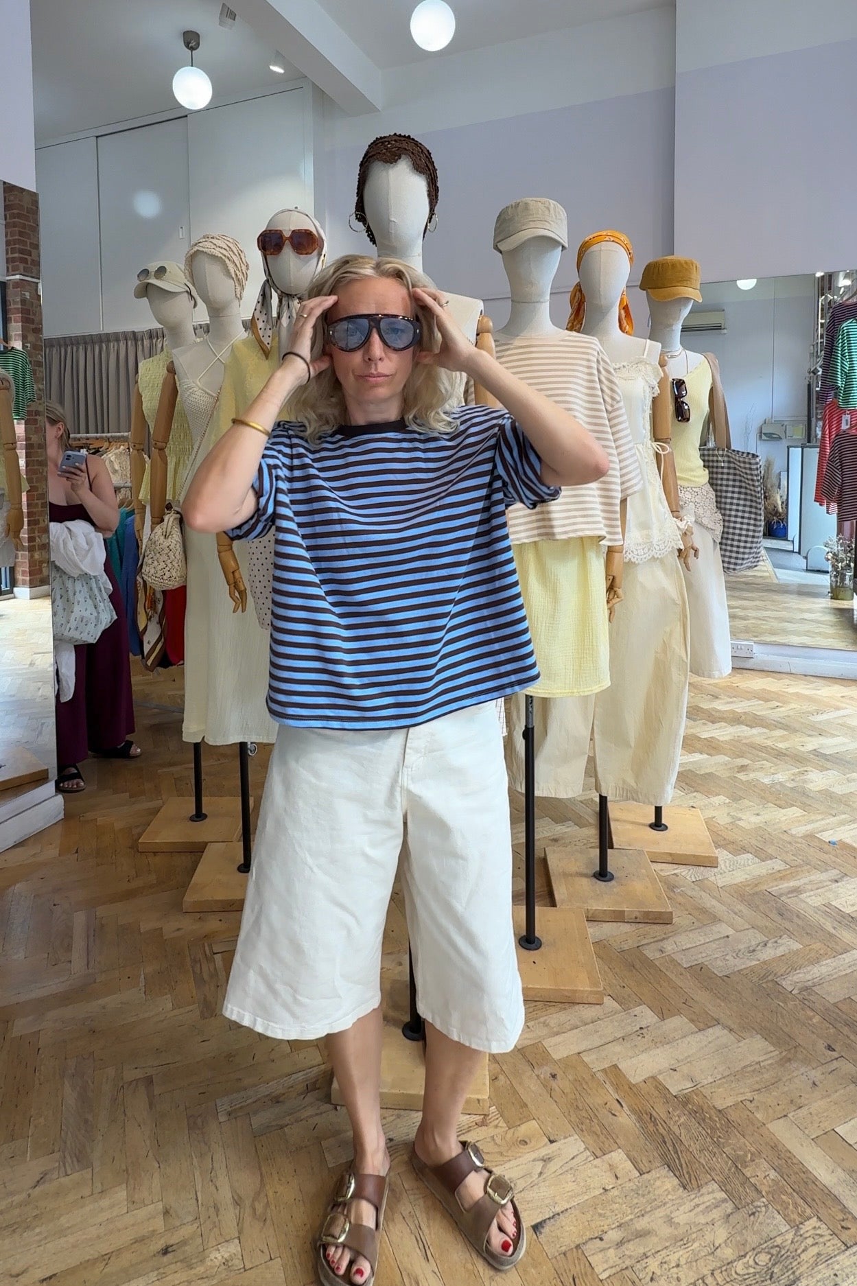 Vibeke Wide Shorts -Off White - Øst London