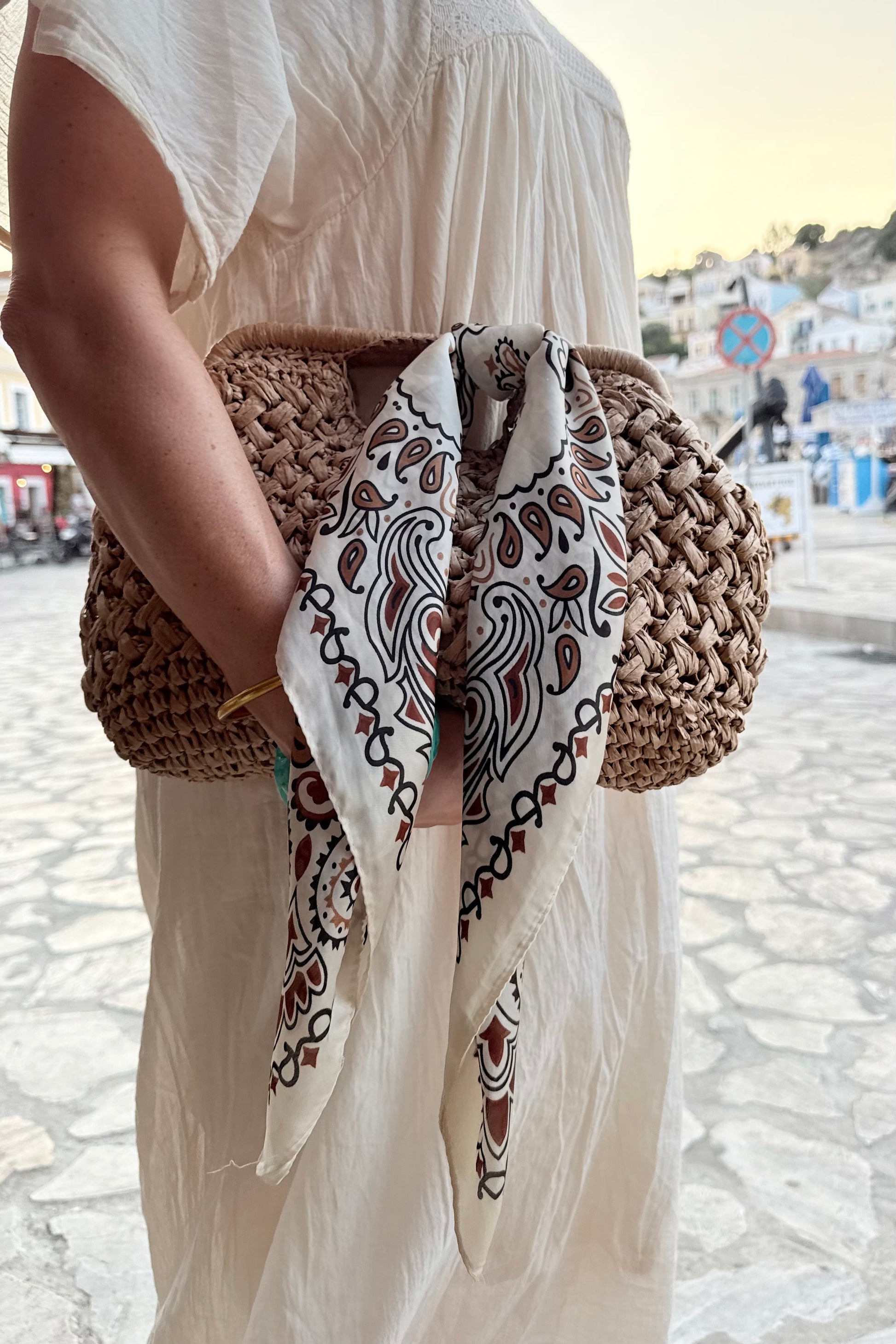 Summer Woven Raffia Bag -Darker - Øst London
