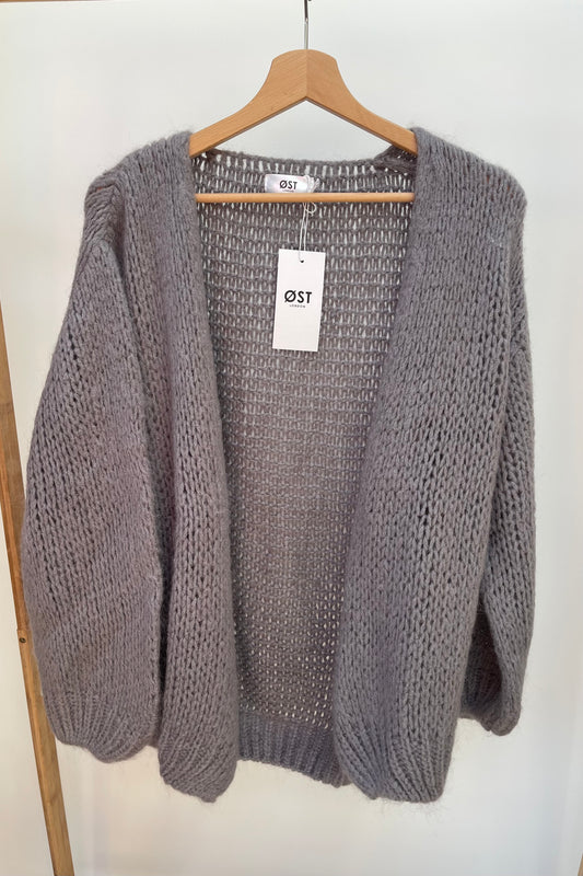 Mohair Cardigan Grey