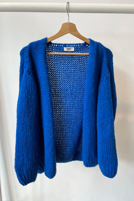 Mohair Cardigan Blue