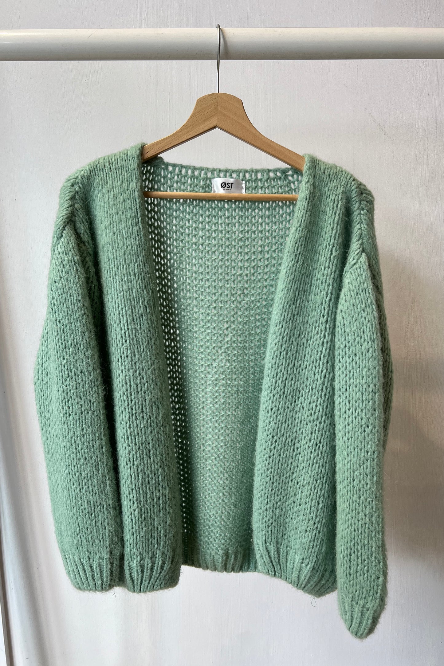 Mohair Cardigan Mint Green