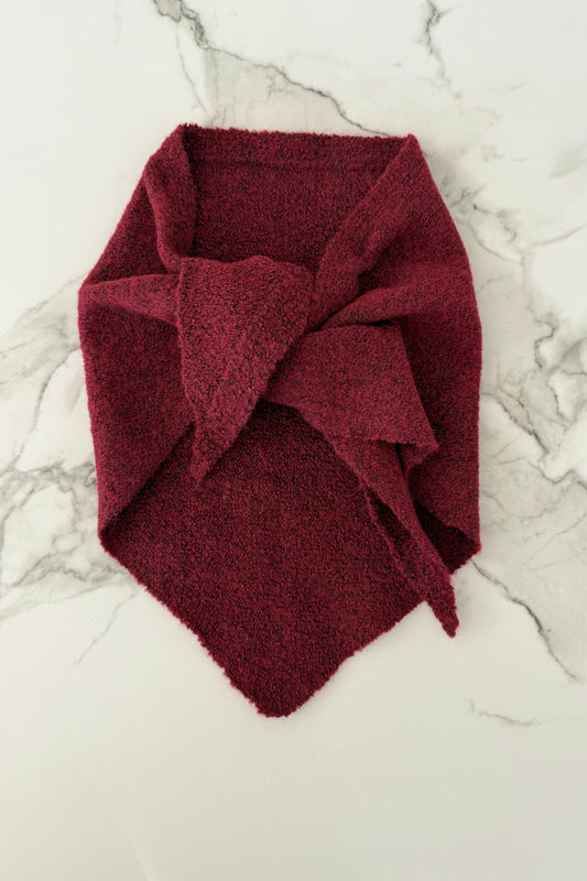 Mynte Triangel Scarf-Burgundy
