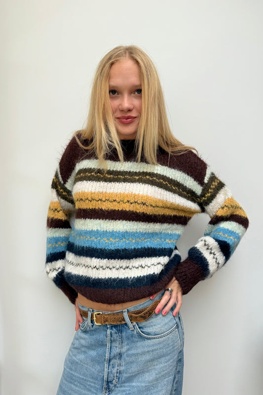 Grethe Crewneck Wool Jumper -Mustard