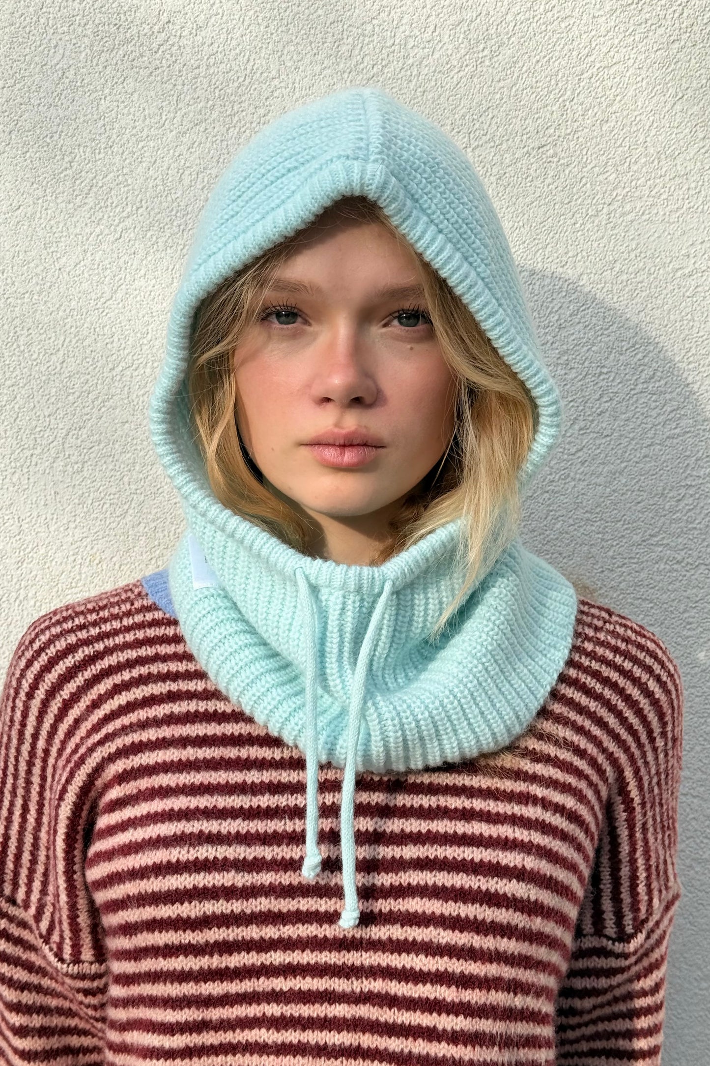 Marie Mohair Balaclava -Light Blue - Øst London