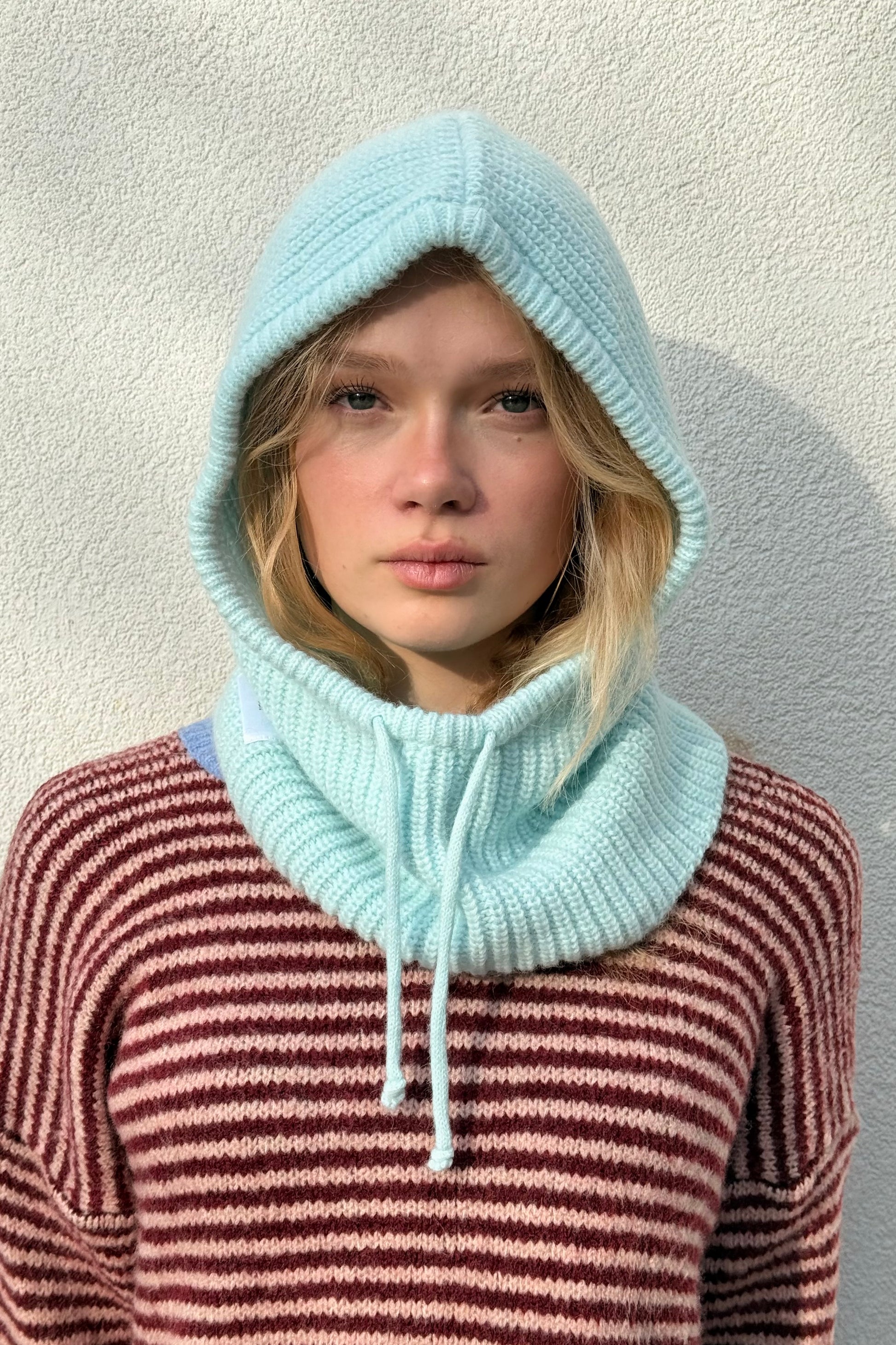 Marie Mohair Balaclava -Light Blue - Øst London