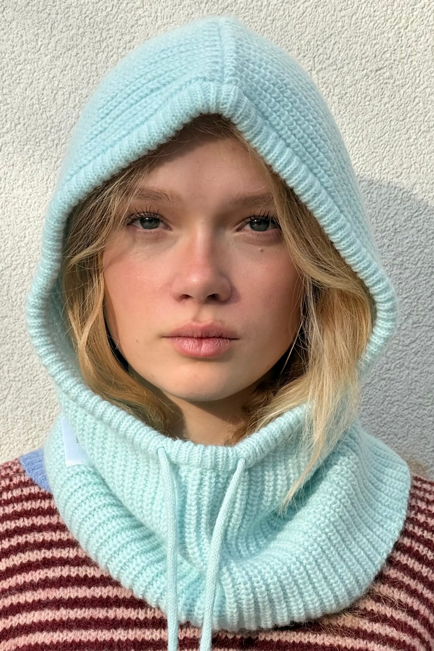 Marie Mohair Balaclava -Light Blue - Øst London