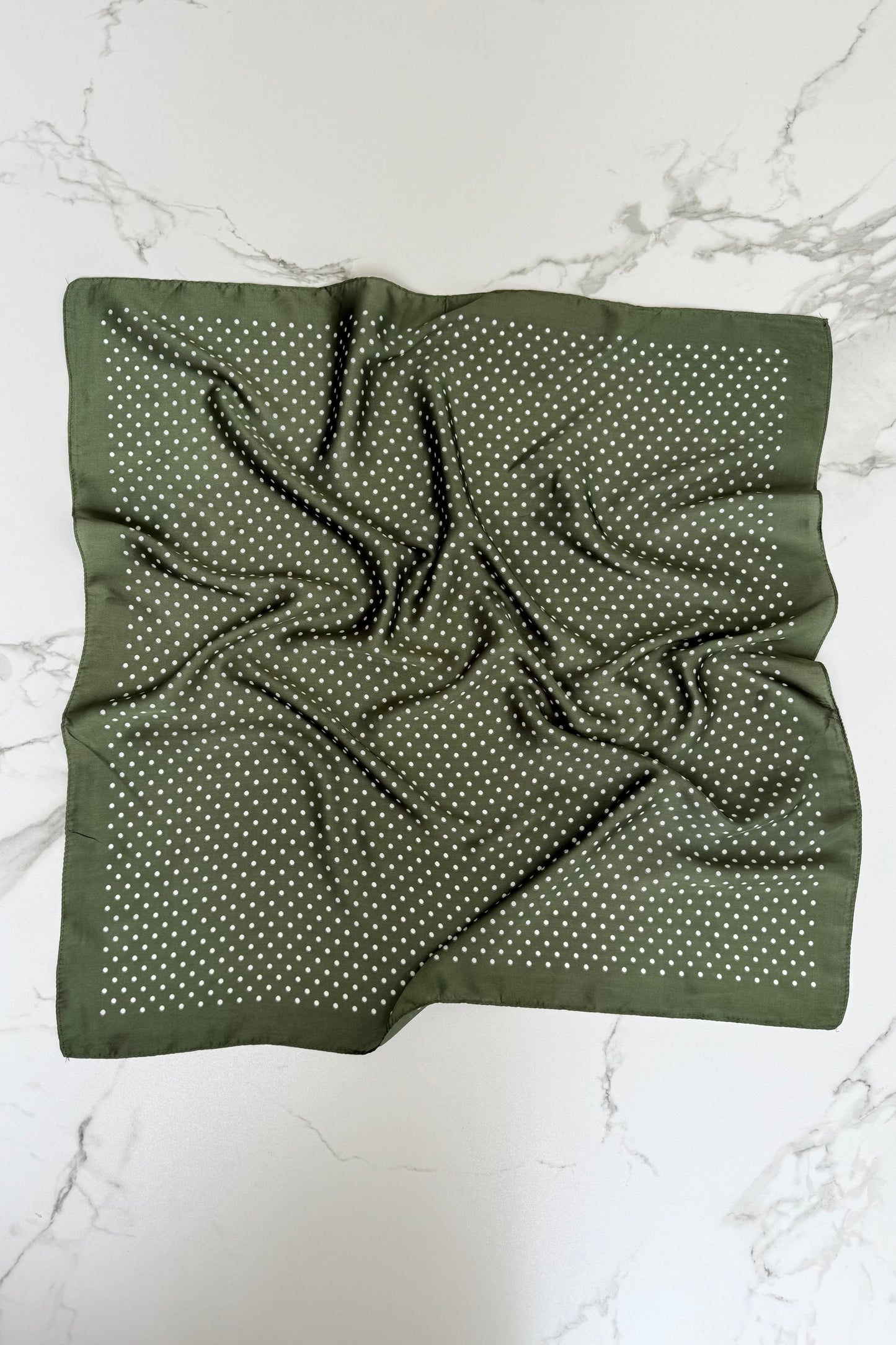 Vilja Scarf -Khaki Dots