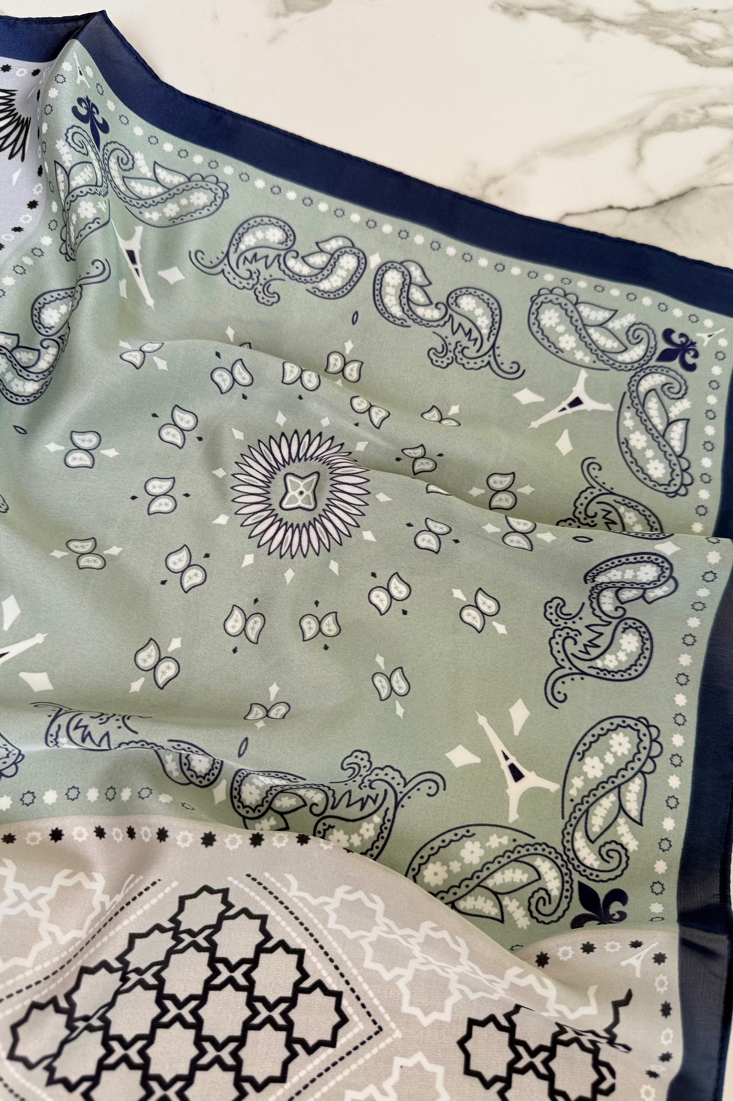 Vilja Scarf -Retro Blue
