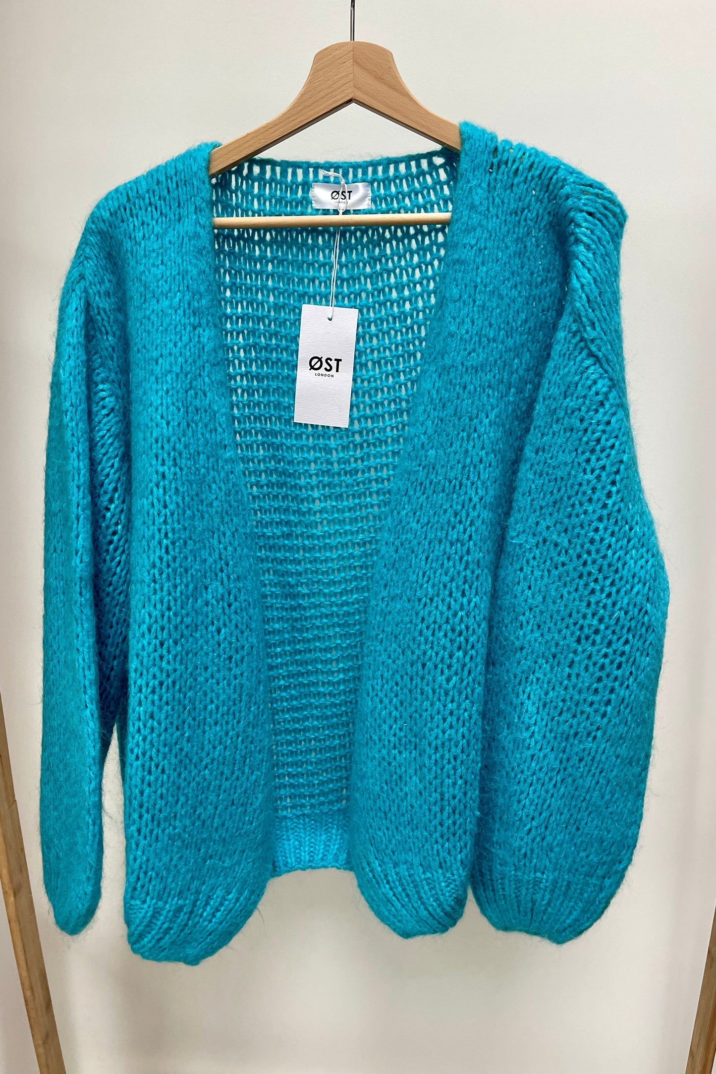 Mohair Cardigan Turquoise 