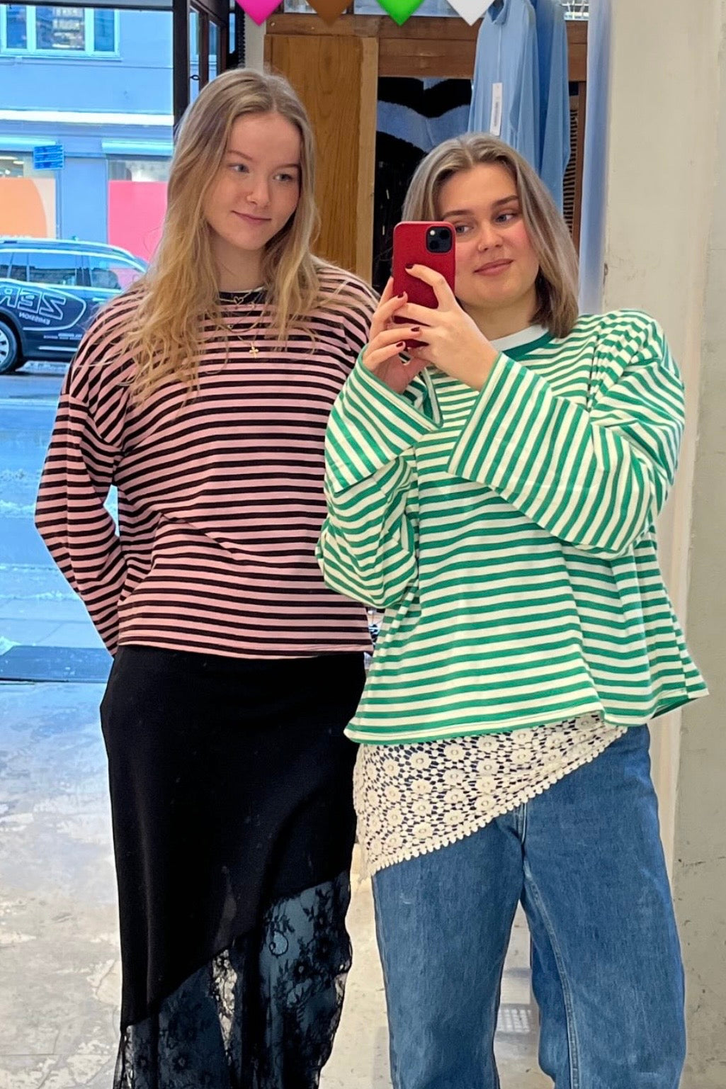 Anna Crewneck -Green - Øst London