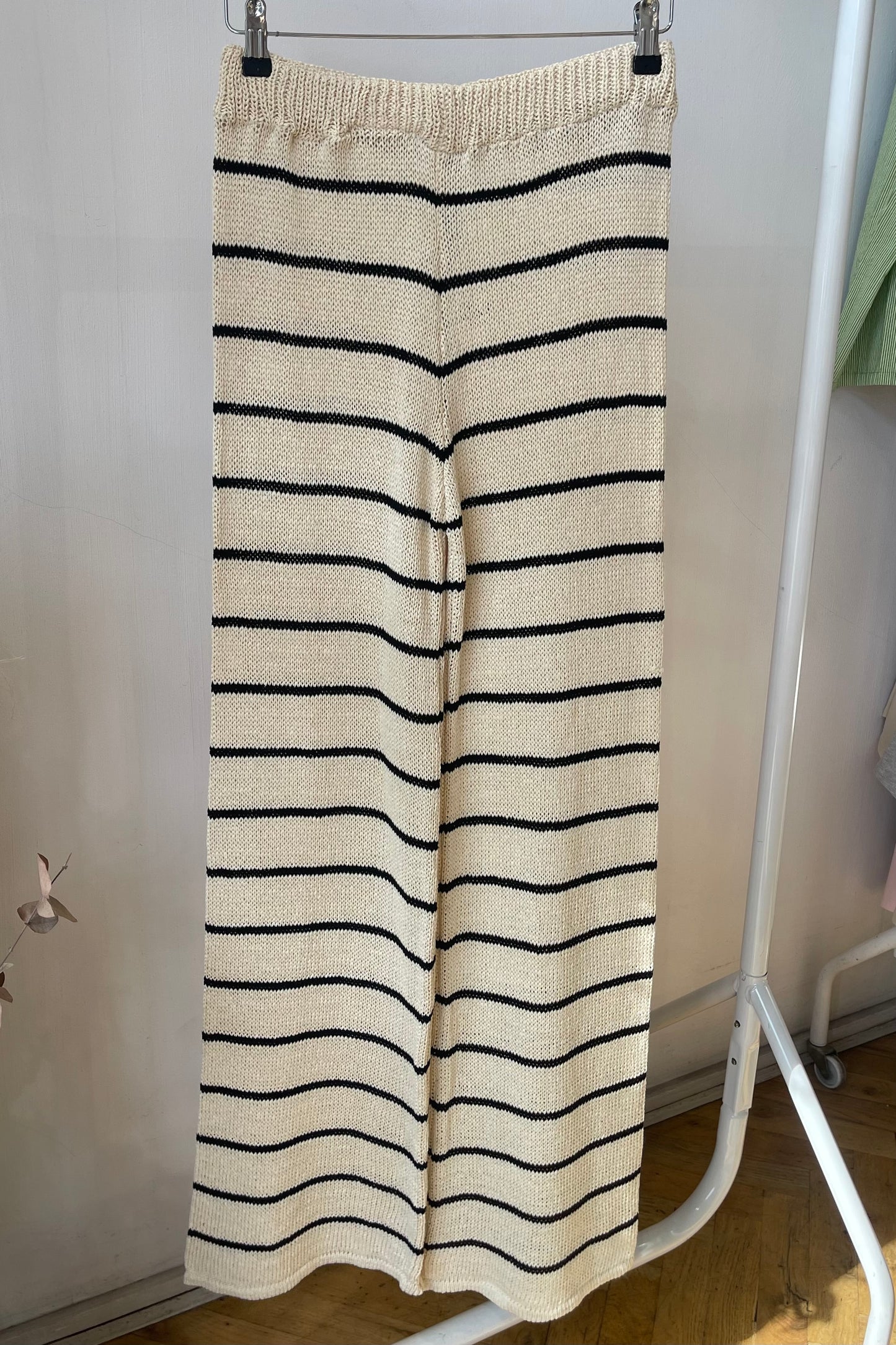 Rosanna Striped Crochet Trousers