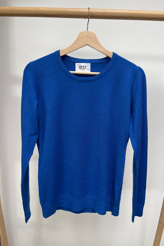 Nynne Crewneck Jumper -Blue