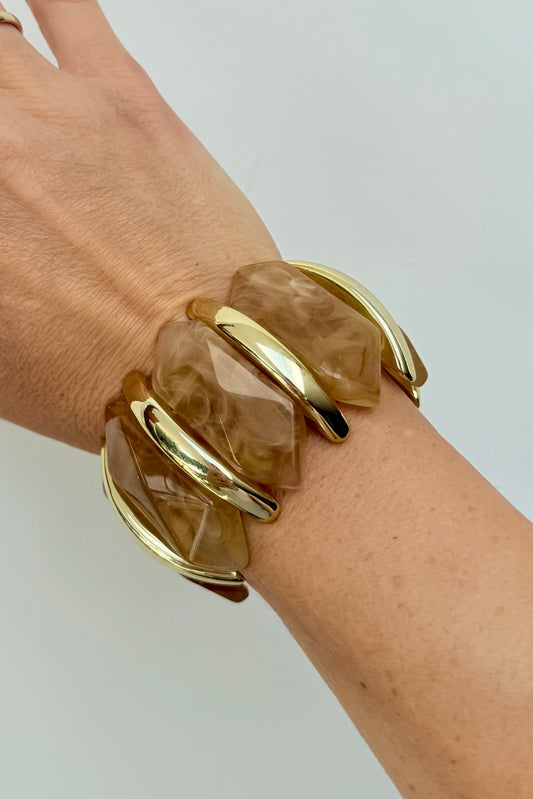 Amber Gold Bangle