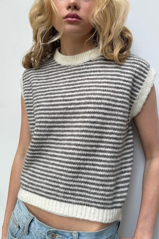 Alma Wool Vest -Cream