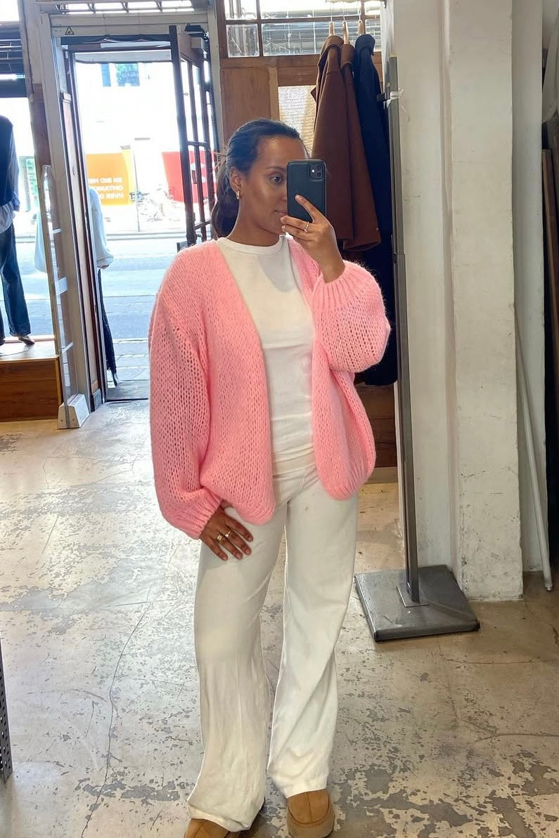 Smila Mohair Cardigan -Baby Pink - Øst London