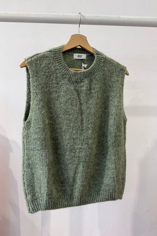 Kathrine Mohair Vest - Leaf - Øst London